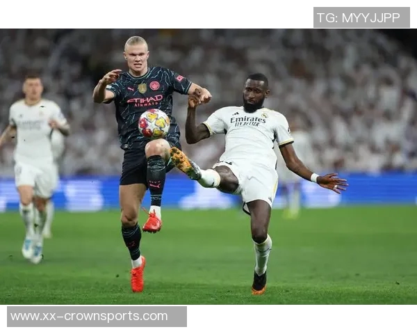 曼城主场领先皇马吕迪格失误送点哈兰德点射罗德里戈破门